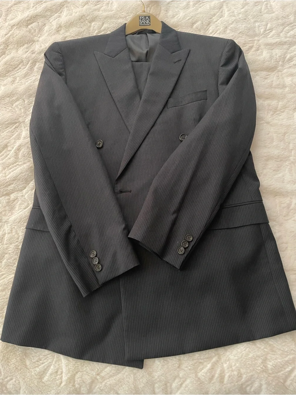 Lauren Ralph Lauren Men's Navy Pinstripe Suit Jacket